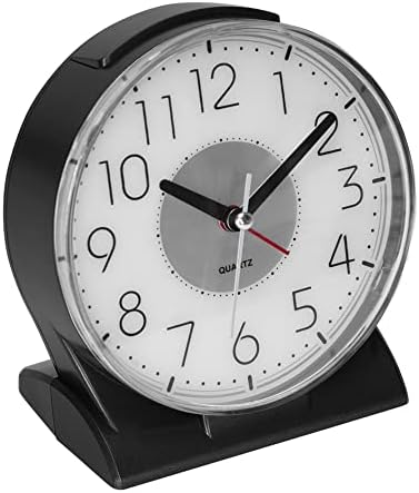 Silent No Ticking Analog Alarm Clock for Seniors