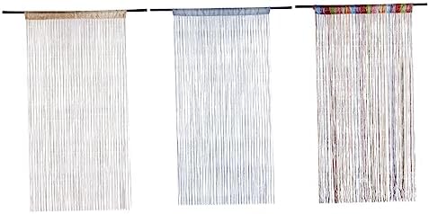 Wedhapy Door Fly Screen Curtain with Tassels 3937x7874 Inch