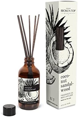 Broken Top Natural Reed Diffuser Set Coconut Sandalwood