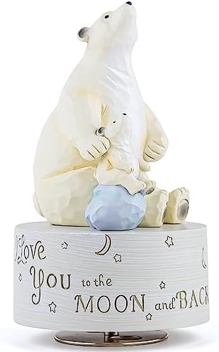 Polar Bear Music Box Figurine with You Are My Sunshine Tune