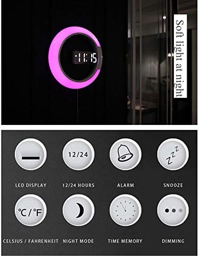 AGEK LED Digital Wall Clock with Remote Control