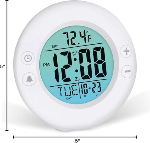Westclox Digital Alarm Clock with Gradient Backlight
