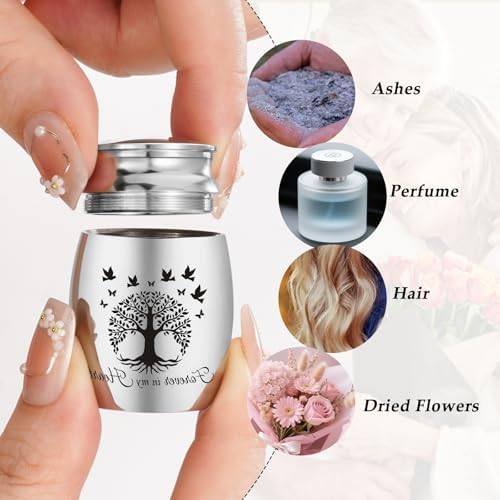 Abooxiu Mini Urn with Amethyst Crystal Tree of Life