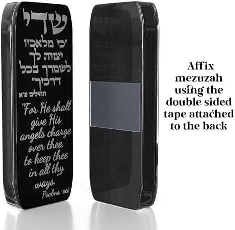 Car Mezuzah with Travelers Prayer and Engraved Blessing