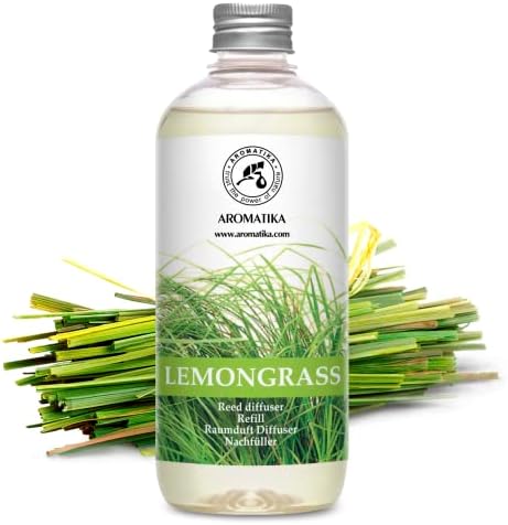 Lemongrass Reed Diffuser Refill 17 Fl Oz Natural Essential Oil