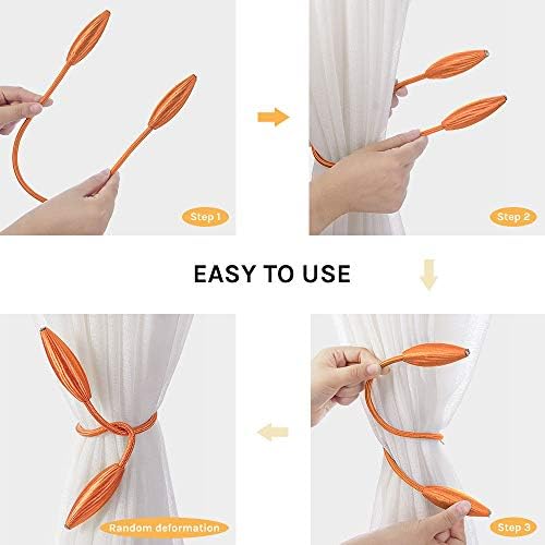 NICEEC 2 Pack DIY Crystal Curtain Holdbacks