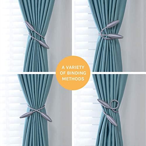 NICEEC 2 Pack Crystal Curtain Tiebacks Holdbacks