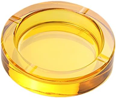 Sizikato 4-Inch Colored Crystal Glass Ashtray 1