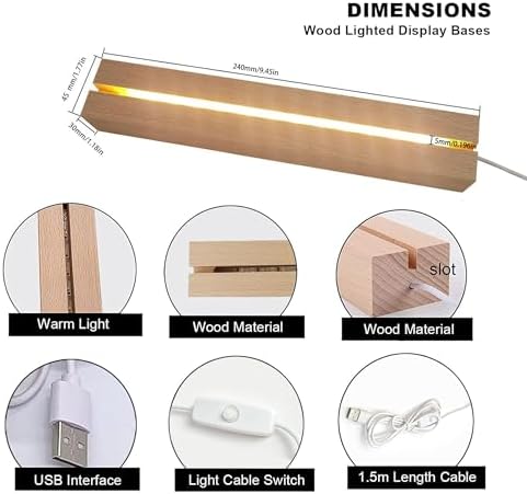 945 Inch Rectangle LED Lighted Display Pedestal