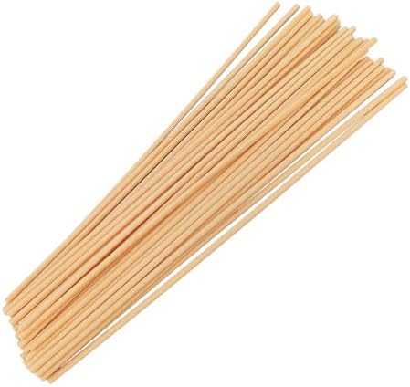 50PCS Natural Fiber Reed Diffuser Sticks 12 Inch Long 4mm Diameter