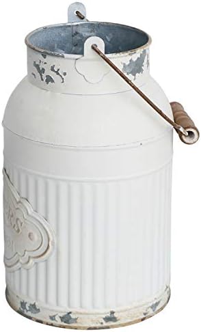 Yoillione Farmhouse Decor Milk Jug Vase White