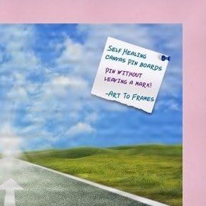 PinPix Decorative Bulletin Board 16x16 Baby Pink Frame
