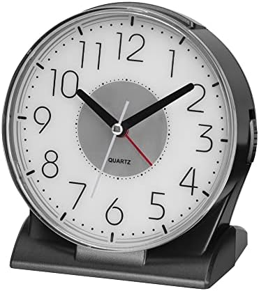 Silent No Ticking Analog Alarm Clock for Seniors