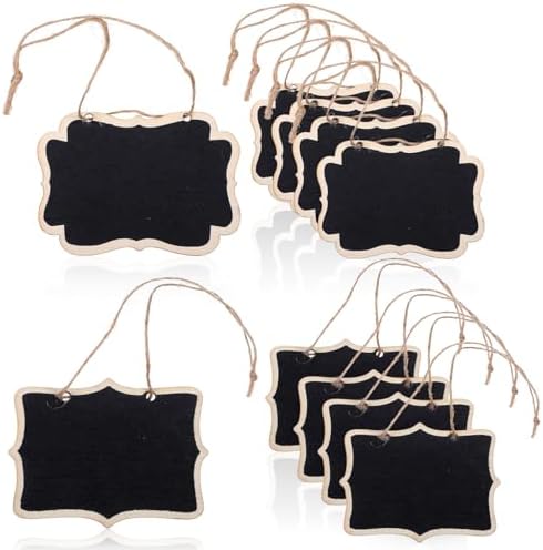 10Pcs Mini Wooden Chalkboard Signs for Wedding Party Decor
