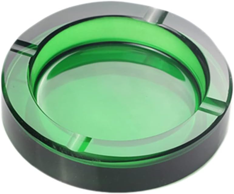 Sizikato 4-Inch Colored Crystal Glass Ashtray 1
