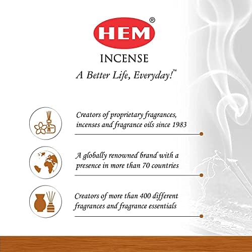 HEM Premium Sandalwood Masala Incense Sticks - Pack of 12