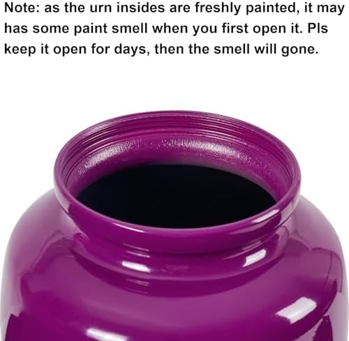 Purple Butterfly Urn for Ashes 10 Inch Height
