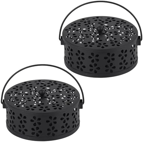 Portable Mosquito Coil Holder with Handle 2Pack
