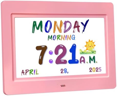 SSYA Digital Clock with 20 Alarms and Clear Display for Kids