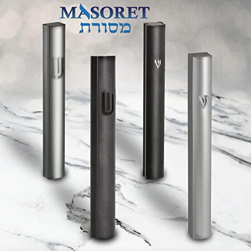 MASORET 4-Inch Aluminum Mezuzah Scroll Holder