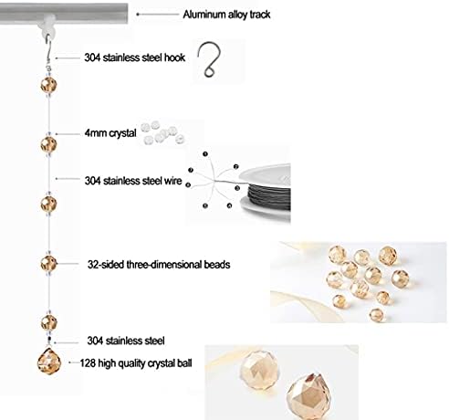 25 Strands Crystal Curtain for Doorways Room Divider