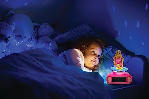 Barbie Nightlight Alarm Clock with Sounds and Melodies