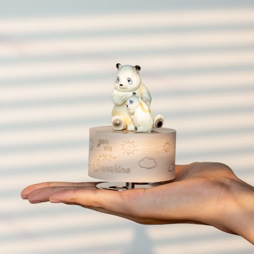 Panda Music Box Figurine with You Are My Sunshine Song