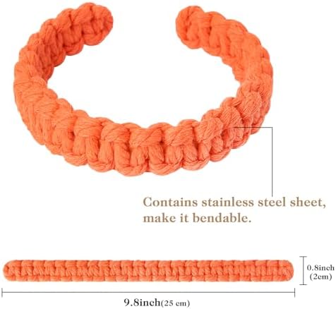NICEEC 4 Pack Natural Cotton Rope Curtain Tiebacks