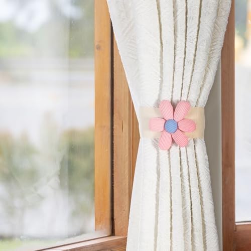 Uxcell Flower Curtain Tiebacks 2 Pack Bohemian Style
