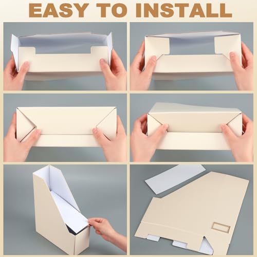 Feifeiya Magazine File Holder Set of 6 Beige