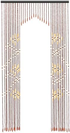 Mignonnememe Bamboo Beaded Curtains for Doorways