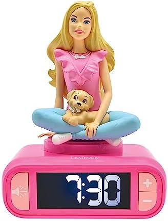 Barbie Nightlight Alarm Clock with Sounds and Melodies