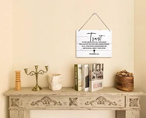 Bible Verse Wood Plaque Wall Hanging Sign