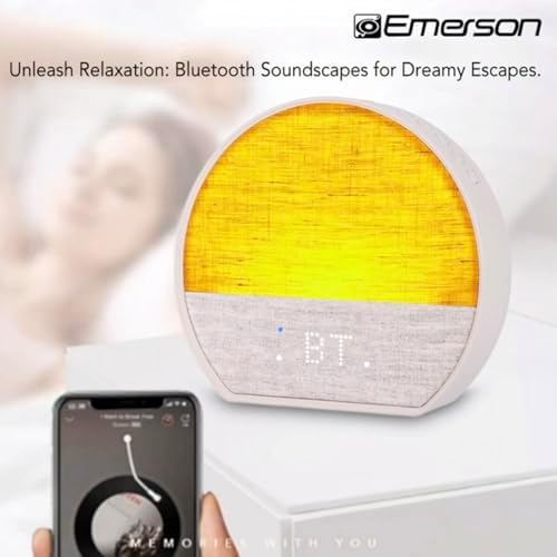 Emerson Sunrise SmartSet Alarm Clock with White Noise