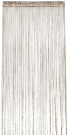 Champagne Gold String Curtains 39x79 Inch