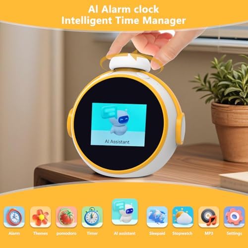 Smart AI Alarm Clock with Voice Control for Kids