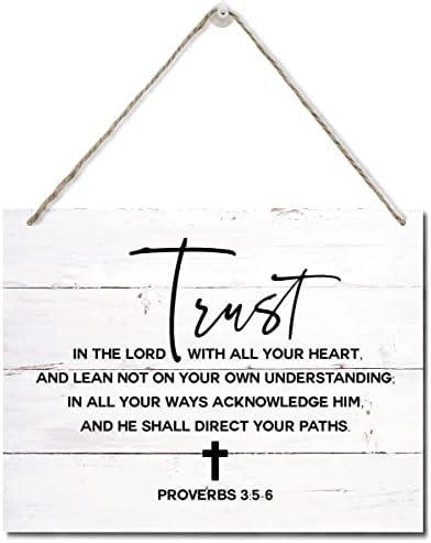 Bible Verse Wood Plaque Wall Hanging Sign