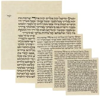 Non Kosher Mezuzah Scroll 5 Inch High Parchment Paper