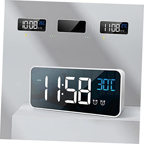Zerodeko LED Music Alarm Clock with Dual Alarm and Large Screen