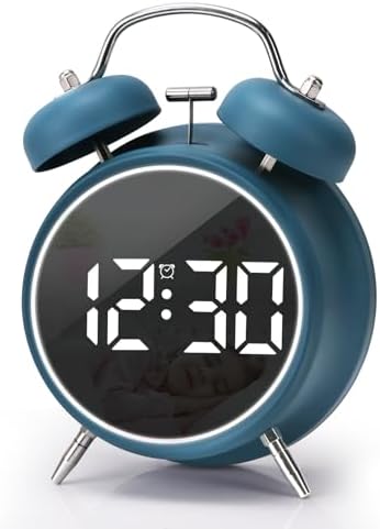 JUSTUP Loud Alarm Clock with LED Display and Night Light