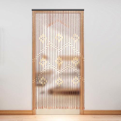 Handmade Wooden Bead Curtain for Doorway