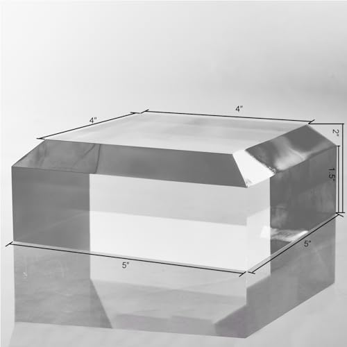 CiaoHER 2in Beveled Acrylic Display Pedestal Stand