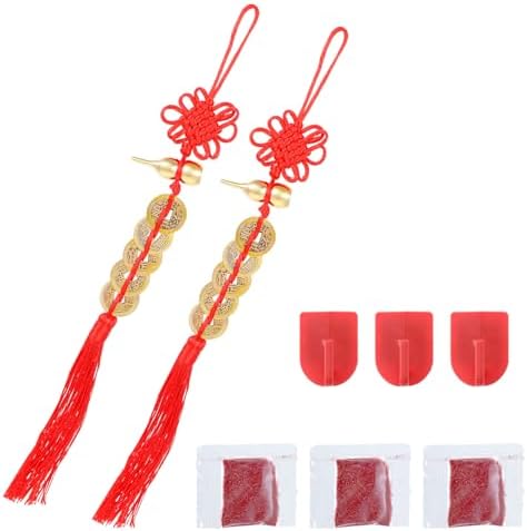 Quilax 2PCS Feng Shui Good Luck Charms Set