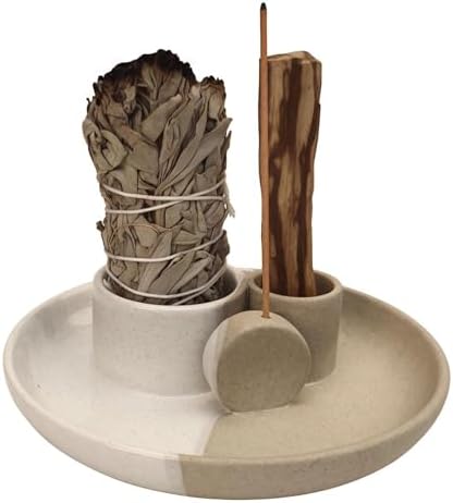 4 In 1 Incense Holder Ceramic for Yoga and Meditation