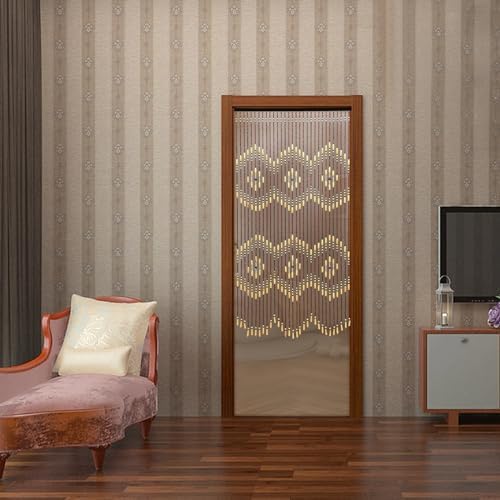 3543 x 689 Inch Wall Hanging Curtains with Wooden Beads
