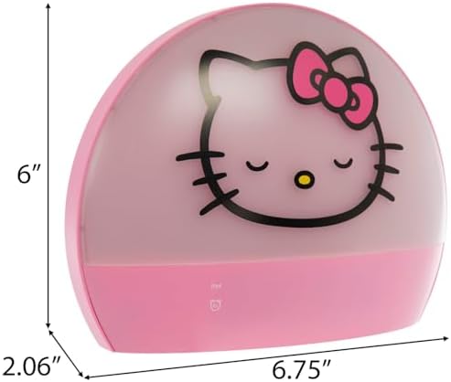 Hello Kitty Sunrise Alarm Clock with Night Light and USB Charging