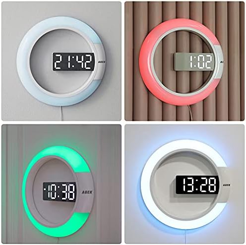 AGEK LED Digital Wall Clock with Remote Control
