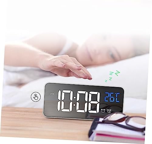 PRETYZOOM Music Charging Alarm Clock with Large Screen for Boys Girls
