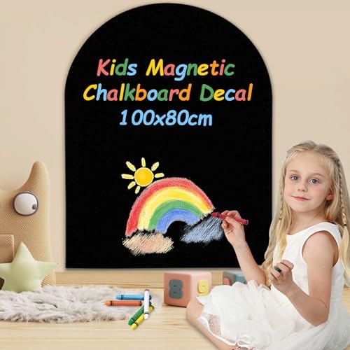 YINGXUN Magnetic Wall Decal Arch Chalkboard 40x32 Black