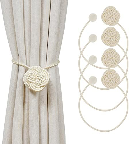 HIASTRA Strong Magnetic Curtain Tiebacks 4 Pack